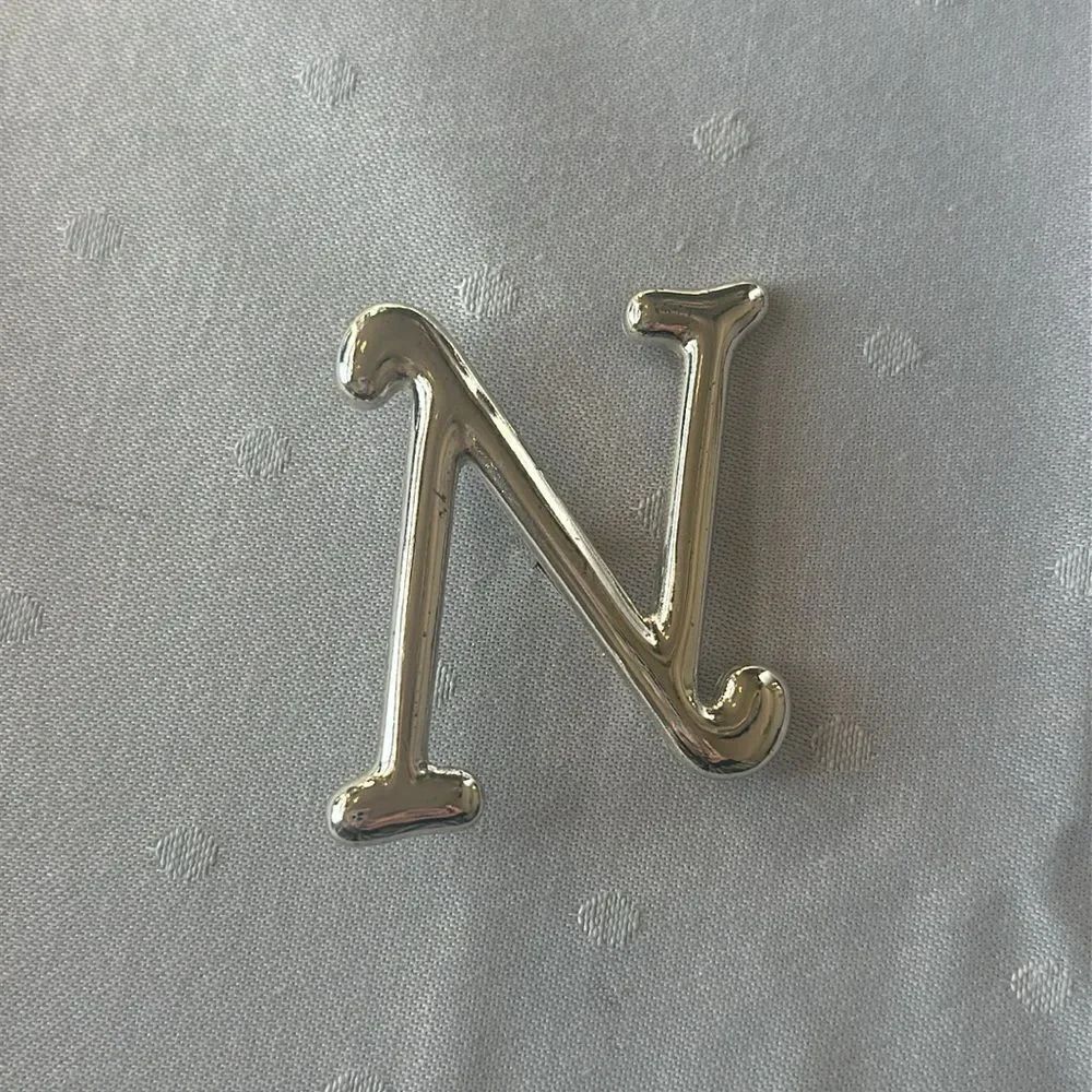Initial N Silver Brooch!